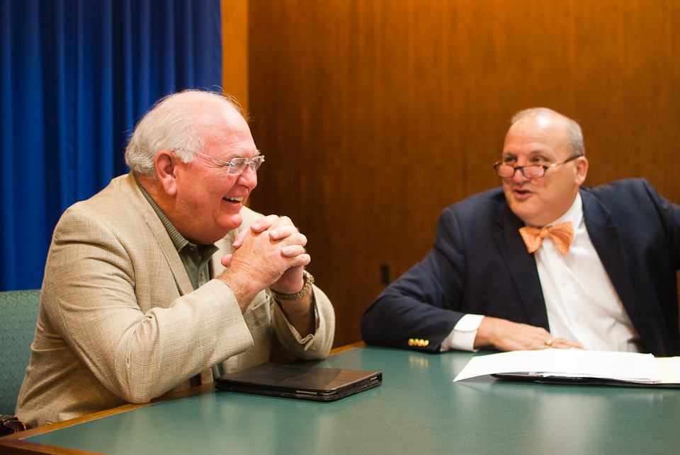 Lobbying Adjunct Professor Dave Micah with State Senator Bill Montford