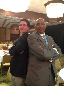 Michael Christ (M.A. 2015) with former RNC Chairman Michael Steele